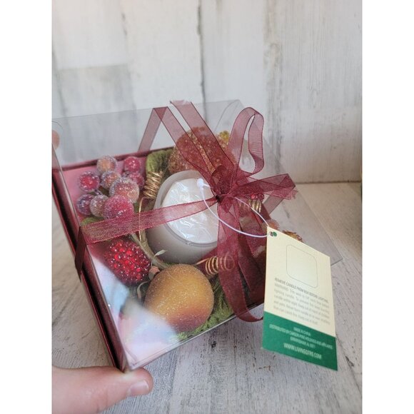 Candle ring fruit circle table decor xmas raspberry‎ - Picture 3 of 5